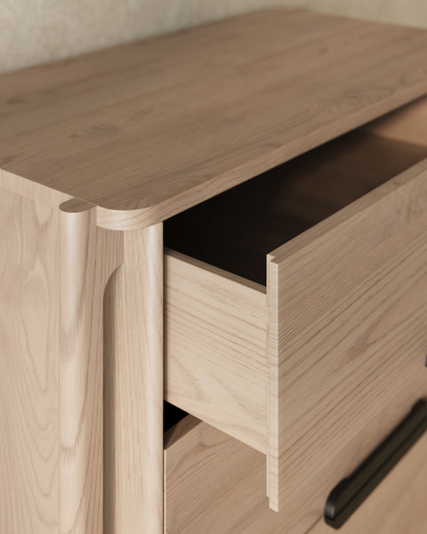 Join Tall 5 Drawer Dresser in Light Oak | Anti-Tip Compliant | Handcrafted by Copeland in Vermont
